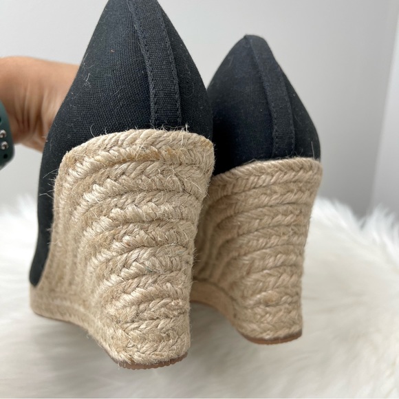 J. Crew Canvas Espadrille Wedges Women’s Size 10.5 - Picture 8 of 10